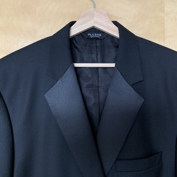 Jos A Bank Taxedo Men’s Size 46 R Wool‎ Signature Collection Notch Lapel Blazer - Picture 3 of 16